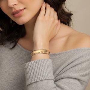 Antico Bracciale da donna in metallo placcato 